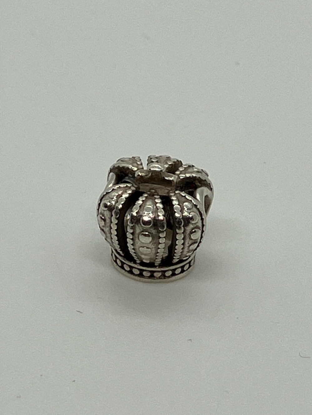 Pandora 925 ALE Royal Crown King Queen Charm Bead | Retired # 790930